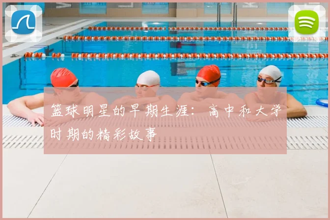 篮球明星的早期生涯:高中和大学时期的精彩故事